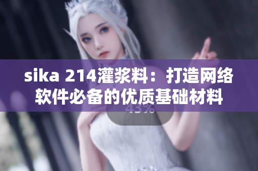 sika 214灌漿料：打造網絡軟件必備的優質基礎材料