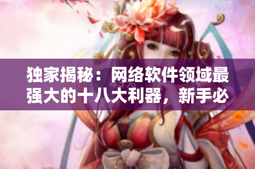 獨家揭秘：網絡軟件領域最強大的十八大利器，新手必看！
